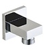 Wiesbaden Rombo Wandaansluitbocht Vierkant 1/2" Chroom - 29.3802