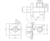 Wiesbaden Rombo Wandaansluitbocht Vierkant 1/2" Geborsteld Staal - 29.4802 Wiesbaden Rombo Wandaansluitbocht Vierkant 1/2" Geborsteld Staal - 29.4802