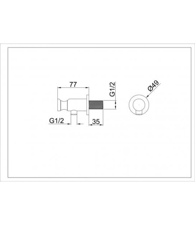 Xellanz Douchekophouder Nala Mat Zwart met doucheaansluiting - 29.8039