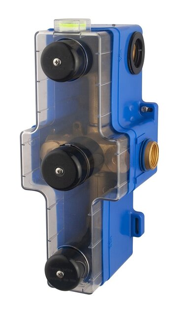 Wiesbaden inbouwdeel+box 3-wegs douchethermostaat - 29.2601