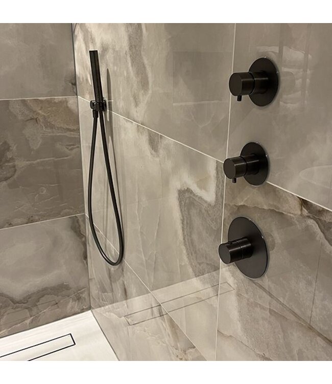 Inbouw douchekraan afbouwdeel Wiesbaden Dreams Gunmetal - 29.8008