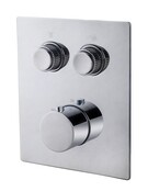 Inbouw douchekraan Wiesbaden Caral Klik Pro afbouwdeel 2-wegs Chroom - 29.3420