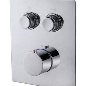 Inbouw douchekraan Wiesbaden Caral Klik Pro afbouwdeel 2-wegs Chroom - 29.3420