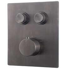 Inbouw douchekraan Wiesbaden Caral Klik Pro afbouwdeel 2-wegs Gunmetal - 29.3423