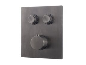 Inbouw douchekraan Wiesbaden Caral Klik Pro afbouwdeel 2-wegs Gunmetal - 29.3423
