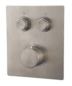 Inbouw douchekraan Wiesbaden Caral Klik Pro afbouwdeel 2-wegs Geborsteld Staal - 29.3421 Inbouw douchekraan Wiesbaden Caral Klik Pro afbouwdeel 2-wegs Geborsteld Staal - 29.3421