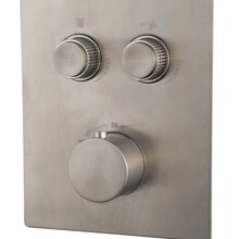 Inbouw douchekraan Wiesbaden Caral Klik Pro afbouwdeel 2-wegs Geborsteld Staal - 29.3421