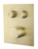 Inbouw douchekraan Wiesbaden Caral Klik Pro afbouwdeel 2-wegs Geborsteld Messing - 29.3424