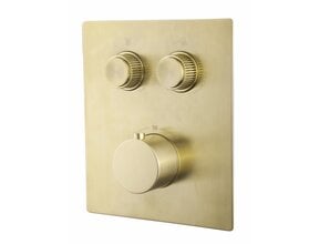 Inbouw douchekraan Wiesbaden Caral Klik Pro afbouwdeel 2-wegs Geborsteld Messing - 29.3424