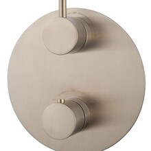 Inbouw douchekraan Wiesbaden Caral afbouwdeel Rond 2-wegs Geborsteld Staal - 29.2541