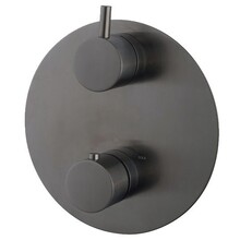 Inbouw douchekraan Wiesbaden Caral afbouwdeel Rond 2-wegs Gunmetal- 29.7540
