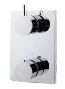 Inbouw douchekraan Wiesbaden Caral afbouwdeel Vierkant 2-wegs Chroom - 29.2510