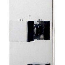 Inbouw douchekraan Wiesbaden Rombo afbouwdeel 3-wegs Chroom vierkante grepen - 29.2521