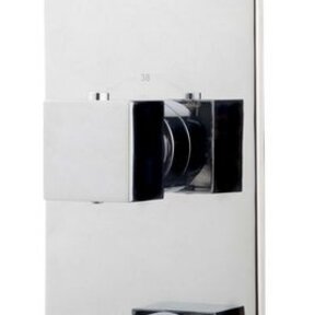 Inbouw douchekraan Wiesbaden Rombo afbouwdeel 3-wegs Chroom vierkante grepen - 29.2521