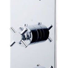 Inbouw douchekraan Wiesbaden Cross afbouwdeel 3-wegs Chroom kruisgrepen - 29.2531