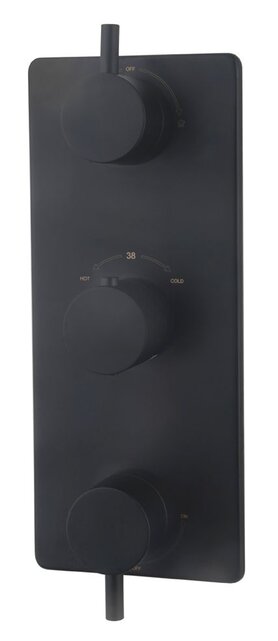 Inbouw douchekraan Wiesbaden Caral afbouwdeel 3-wegs Mat Zwart - 29.1511 Inbouw douchekraan Wiesbaden Caral afbouwdeel 3-wegs Mat Zwart - 29.1511