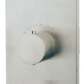 Inbouw douchekraan Wiesbaden Caral afbouwdeel 3-wegs Geborsteld Staal - 29.2516