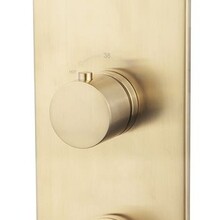 Inbouw douchekraan Wiesbaden Caral afbouwdeel 3-wegs Geborsteld Messing - 29.5511