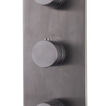 Inbouw douchekraan Wiesbaden Caral afbouwdeel 3-wegs Gunmetal - 29.7511