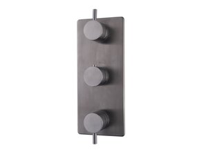 Inbouw douchekraan Wiesbaden Caral afbouwdeel 3-wegs Gunmetal - 29.7511
