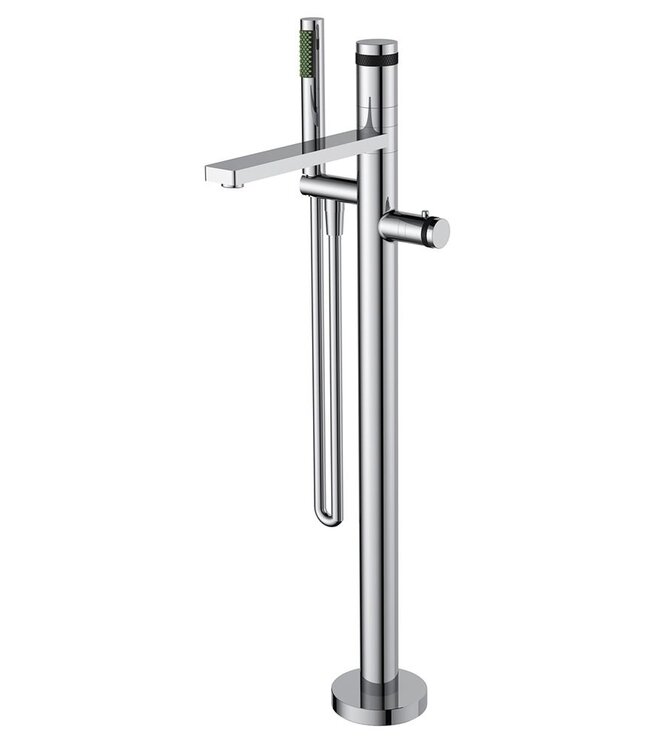 Wiesbaden Wiesbaden Sphere thermostatische Vrijstaande badkraan Chroom - 29.1600