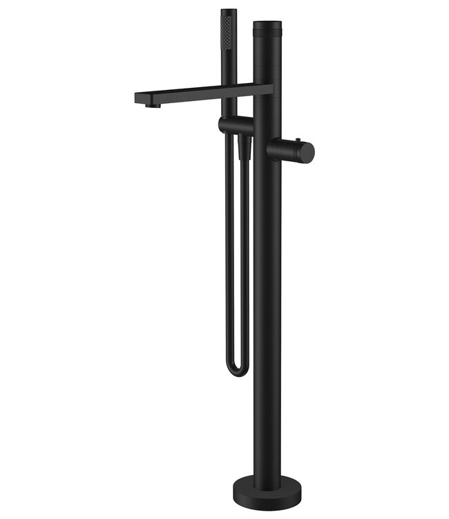 Wiesbaden Wiesbaden Sphere thermostatische Vrijstaande badkraan Mat Zwart - 29.1601
