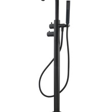 Wiesbaden Caral thermostatische Vrijstaande badkraan Mat Zwart - 29.2070