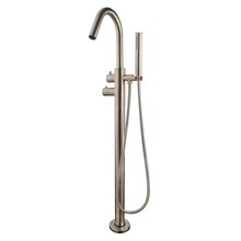 Wiesbaden Caral thermostatische Vrijstaande badkraan Geborsteld Staal - 29.4071