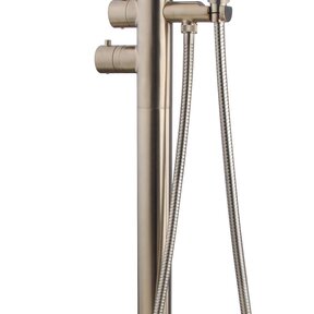 Wiesbaden Caral thermostatische Vrijstaande badkraan Geborsteld Staal - 29.4071