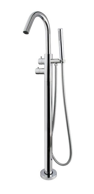 Wiesbaden Caral thermostatische Vrijstaande badkraan Chroom - 29.4070