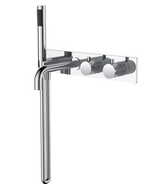 Wiesbaden Wiesbaden Style Inbouw badkraan met thermostaat Chroom - 29.1650