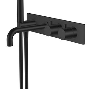 Wiesbaden Style Inbouw badkraan met thermostaat Mat Zwart - 29.1651