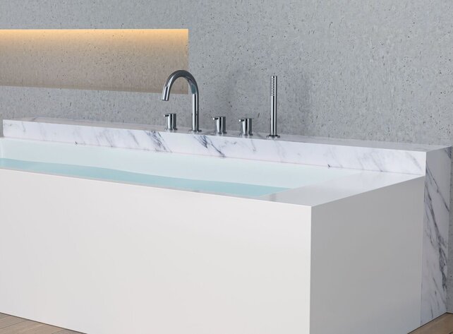 Wiesbaden Inbouw badkraan Caral 5-Gats thermostatisch Chroom incl. Inbouwdeel - 29.3961 Wiesbaden Inbouw badkraan Caral 5-Gats thermostatisch Chroom incl. Inbouwdeel - 29.3961