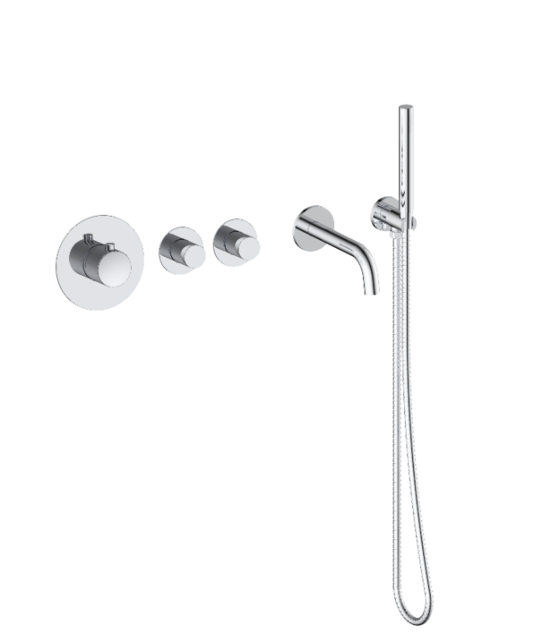 Badkraan inbouw Effeze Chroom Thermostatisch - 2 functies