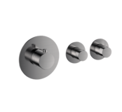 Badkraan inbouw Effeze Gunmetal Thermostatisch - 2 functies