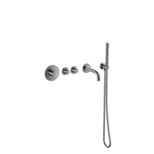 Badkraan inbouw Effeze Gunmetal Thermostatisch - 2 functies