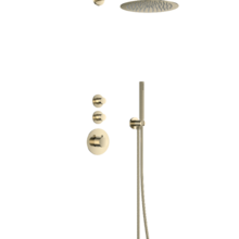 Regendouche set Inbouw Effeze Deluxe Geborsteld Goud 25cm stortdouche