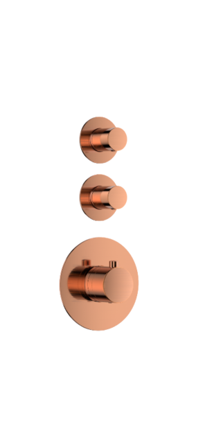 Regendouche set Inbouw Effeze Deluxe Geborsteld Brons 25cm stortdouche Regendouche set Inbouw Effeze Deluxe Geborsteld Brons 25cm stortdouche