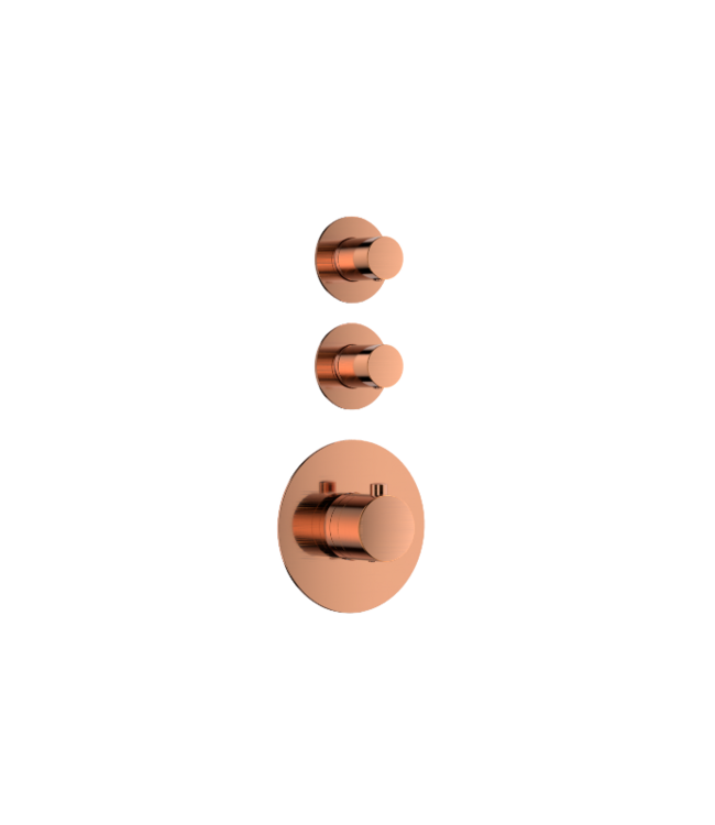 Regendouche set Inbouw Effeze Deluxe Geborsteld Brons 25cm stortdouche