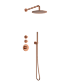 Regendouche set Inbouw Effeze Deluxe Geborsteld Brons 25cm stortdouche Regendouche set Inbouw Effeze Deluxe Geborsteld Brons 25cm stortdouche