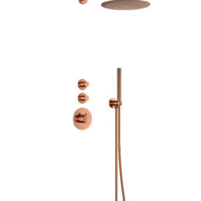 Regendouche set Inbouw Effeze Deluxe Geborsteld Brons 25cm stortdouche