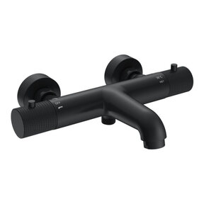 Wiesbaden Ribbd Thermostaatkraan bad Mat Zwart -15-HoH- 29.5362