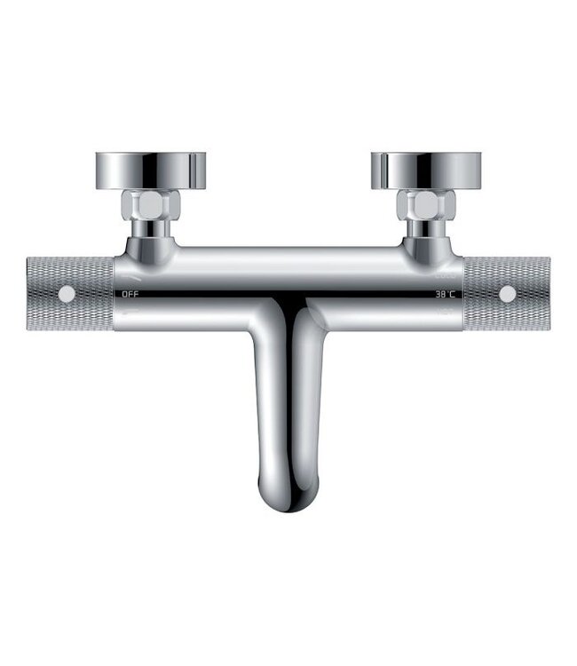 Wiesbaden Ribbd Thermostaatkraan bad Chroom -15-HoH- 29.5360