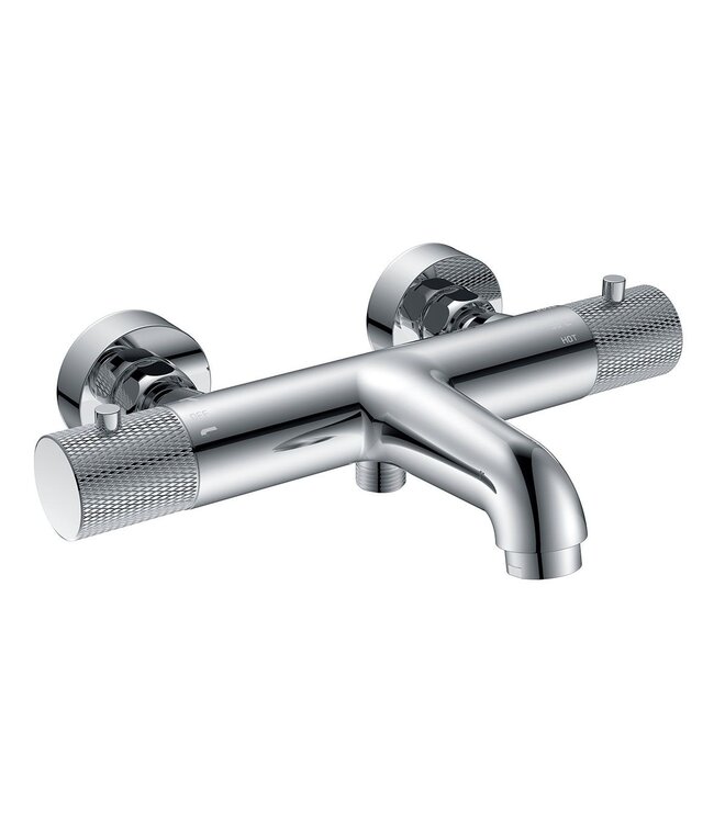 Wiesbaden Ribbd Thermostaatkraan bad Chroom -15-HoH- 29.5360