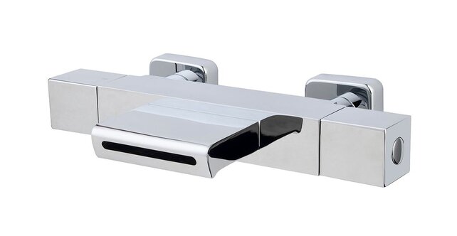 Wiesbaden Rombo Thermostaatkraan bad waterval Chroom -15-HoH- 29.4140