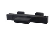 Wiesbaden Rombo Thermostaatkraan bad waterval Mat Zwart -15-HoH- 29.4142