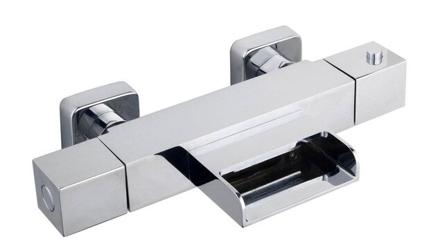Wiesbaden Rombo Thermostaatkraan bad waterval Chroom -15-HoH-  29.3968