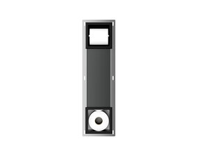 Wiesbaden Inbouw toiletrolhouder Rocko + Reserverolhouder Mat Zwart - 33.2184