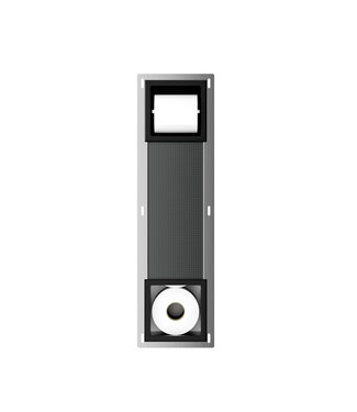 Wiesbaden Wiesbaden Inbouw toiletrolhouder Rocko + Reserverolhouder Mat Zwart - 33.2184