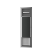 Wiesbaden Inbouw toiletrolhouder Rocko + Reserverolhouder Gunmetal - 33.2186
